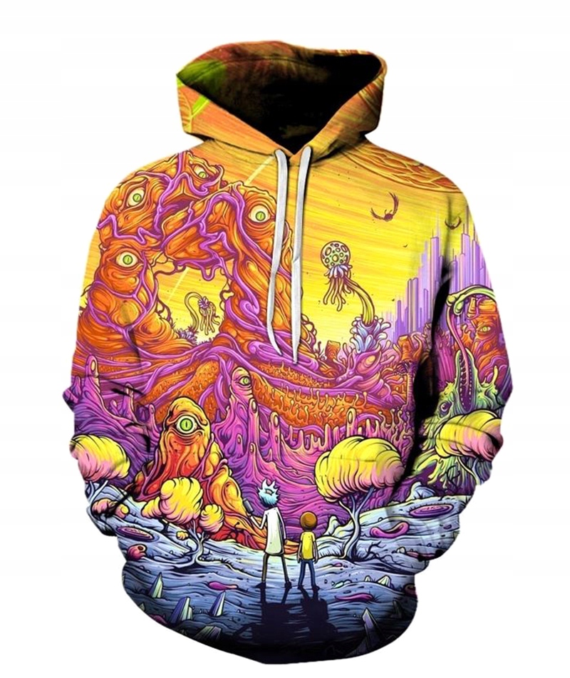 

Bluza Rick And Morty 3D Print Nowe Wzory Hit