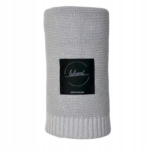 KOCYK BAMBUSOWY KOC BAMBUS 80×100 cm PREMIUM SZARY