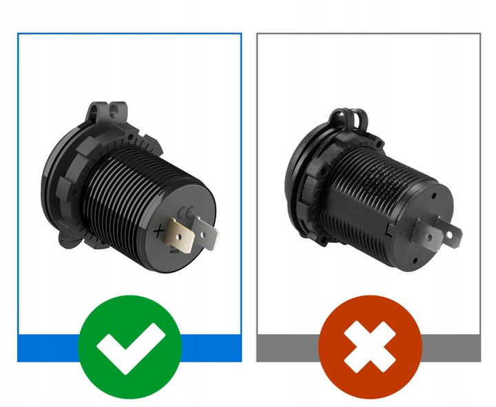 LADOWARKA MOTOCYKLOWA 2x USB QC3 0 WOLTOMIERZ 3A C Manufacturer Kopier