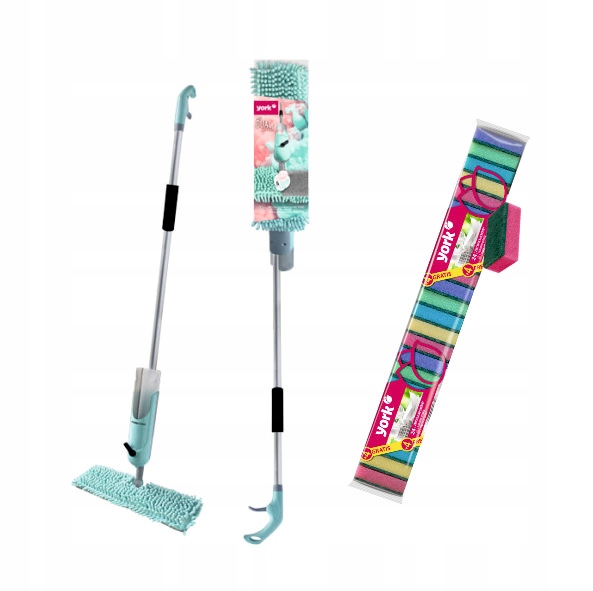 

York Mop płaski Dual spray Zmywak 24+4 Gratis