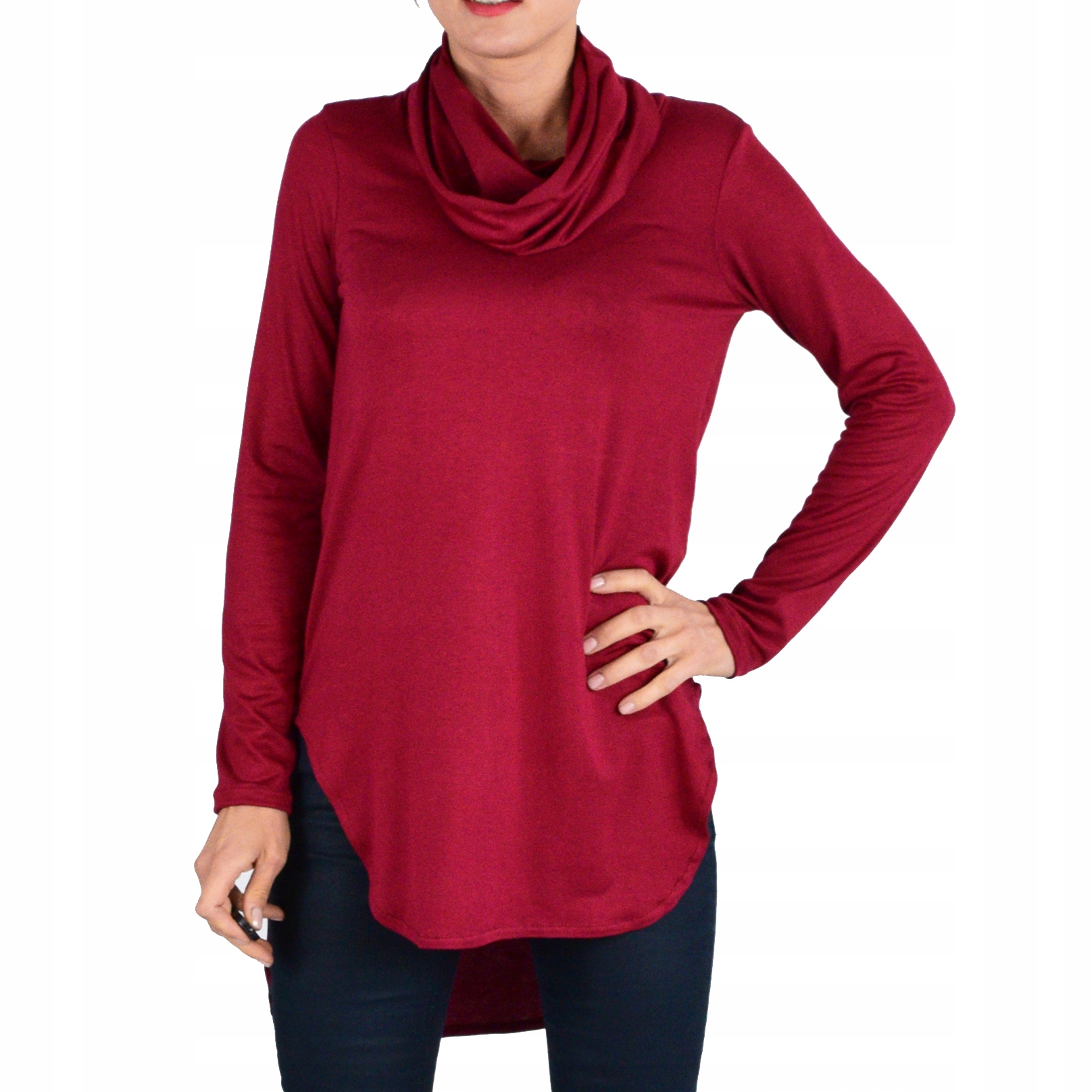 

3XL _ tunika golf dzianina bordo Collibri 669