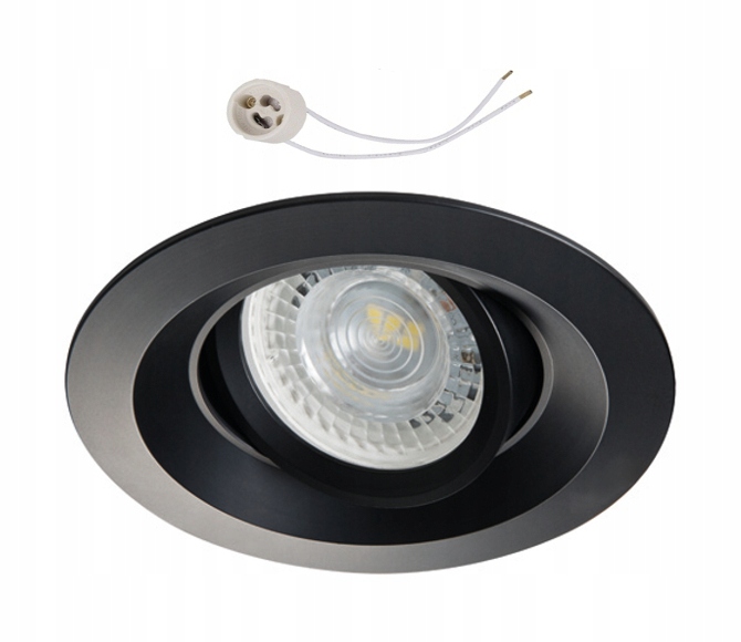 

Oprawa sufitowa Ruchoma halogen do Led GU10 czarna