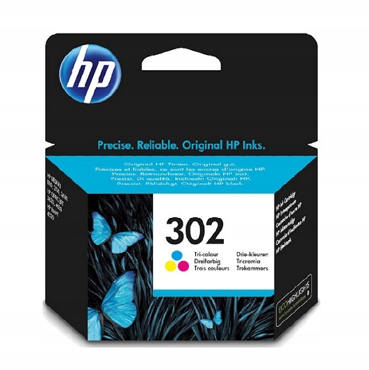 Inkoust Hp 302 barva Originální F6U65AE Envy Deskjet
