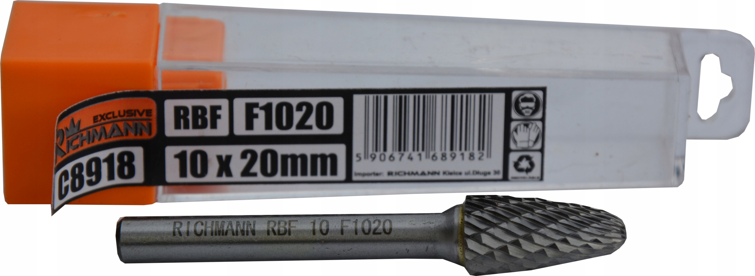 FREZ TRZPIENIOWY OBROTOWY DO METALU RBF 10x20mm 6m