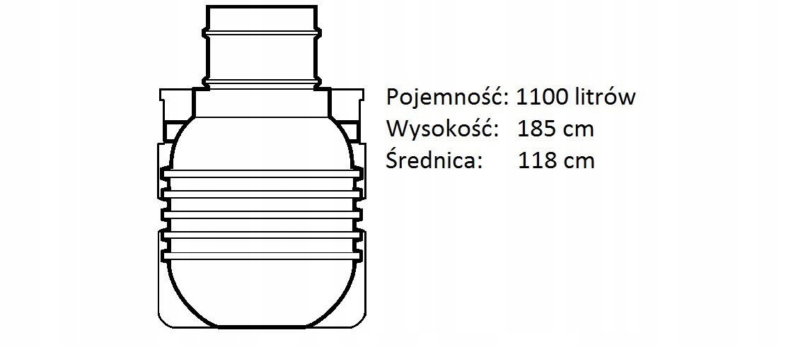 Biologiczna oczyszczalnia ścieków 4400 l. 6-12os. Kod producenta EC BEC4400