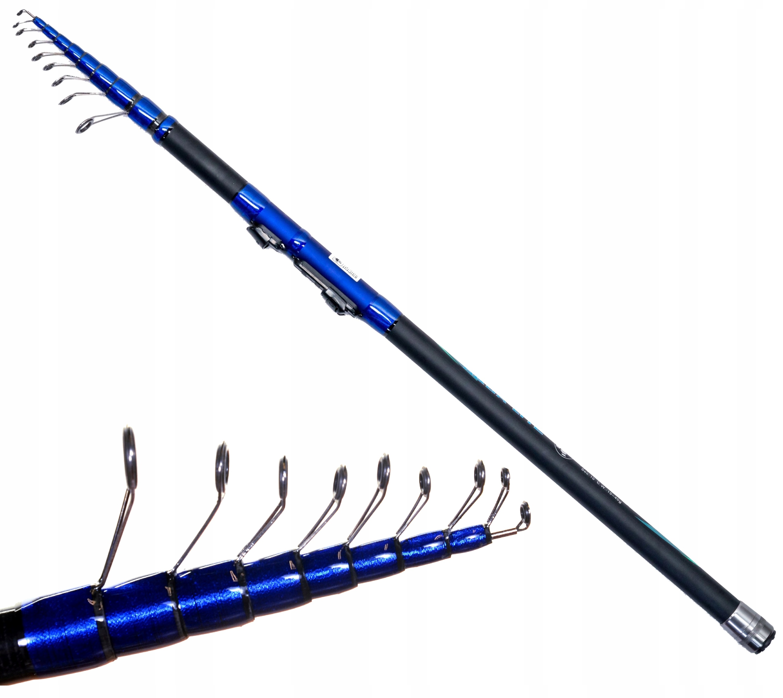 Wędka węglowa Aqua Lite Telespin Match 5m 10-40g