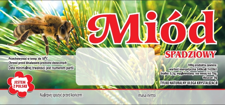 

Etykieta Pszczelarska Samoprzylepna NR.22 100szt