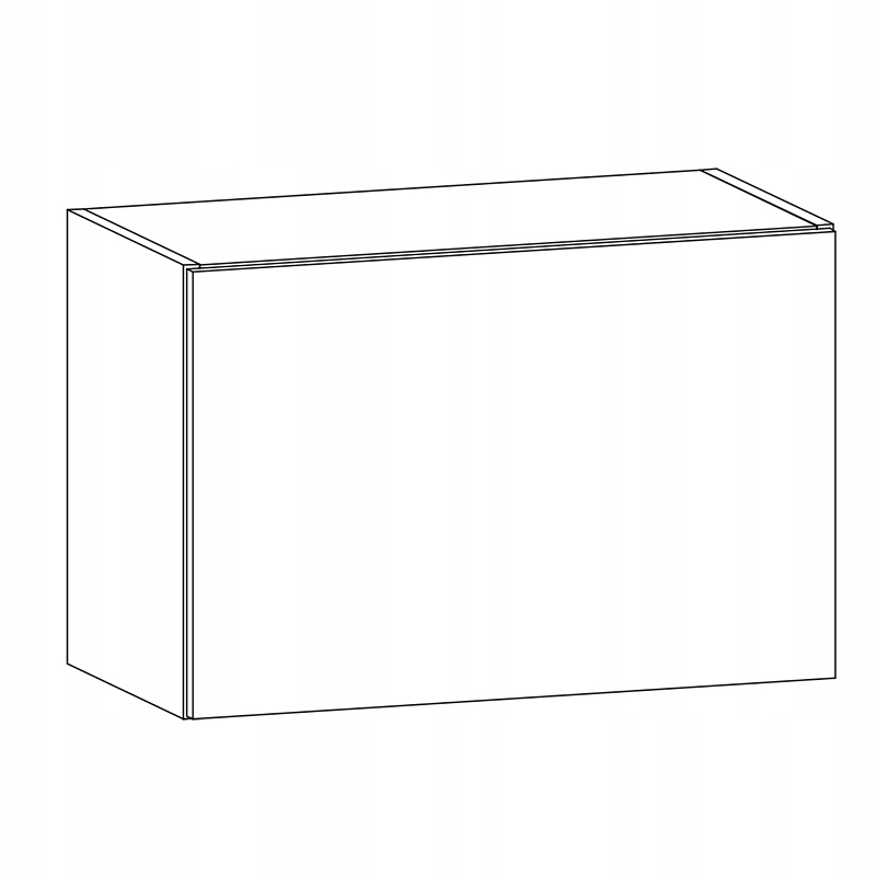 Szafka kuchenna wisząca 60 okapowa ASPEN G60K biały połysk Marka Gała Meble