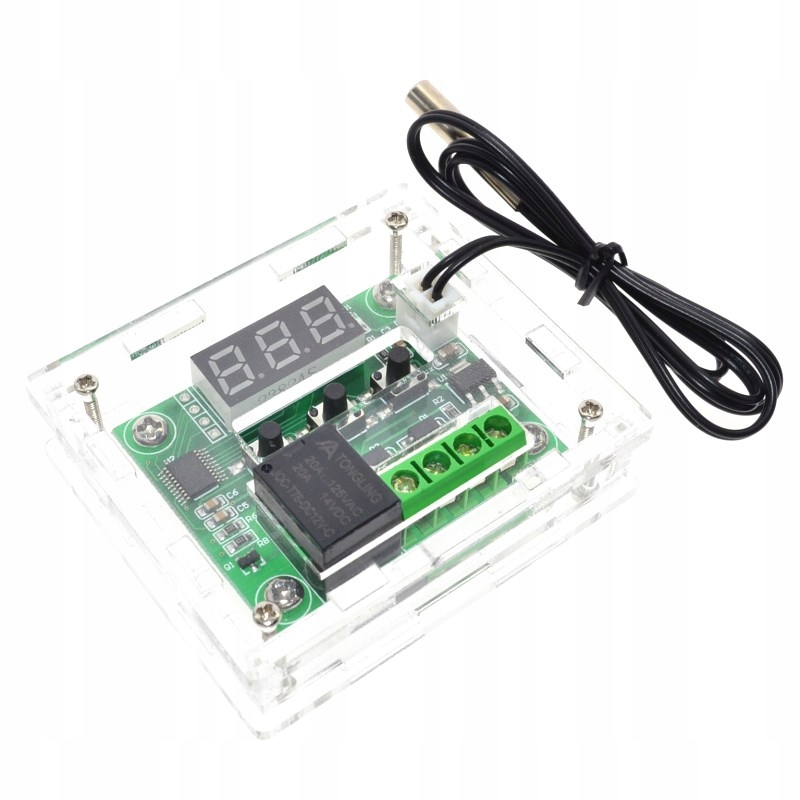 

Termostat W1209 cyfr -45 +110C czerwony + obudowa