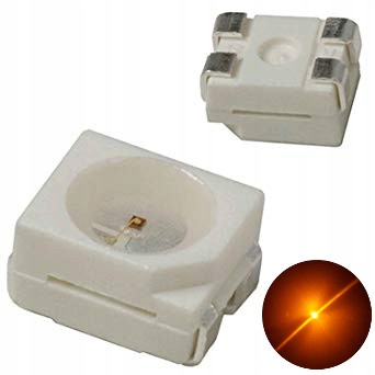 10x Dioda LED SMD, OSRAM LY E67F, YELLOW, PLCC-4 Marka Osram