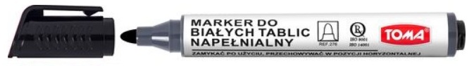 

Marker Do Tablic Suchościeralnych Okrągły Czarny