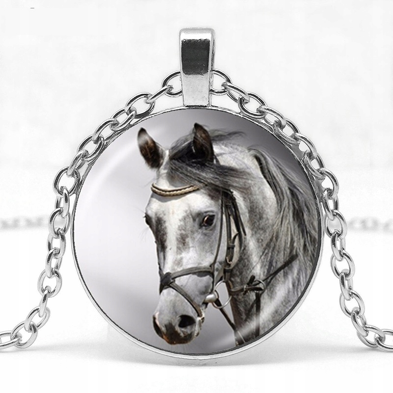 

Wisiorek kon srebrny