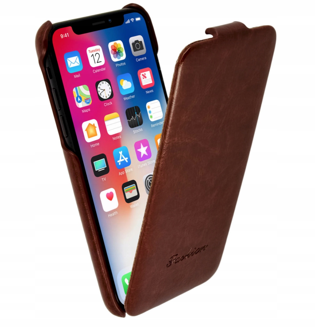 

Etui z Klapką Skóra do iPhone Xs iPhone X