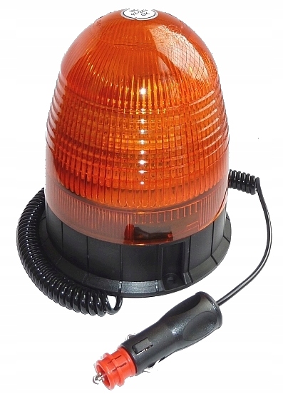 KOGUT POMARANCZOWY MAGNES LAMPA OSTRZEGAWCZA LED