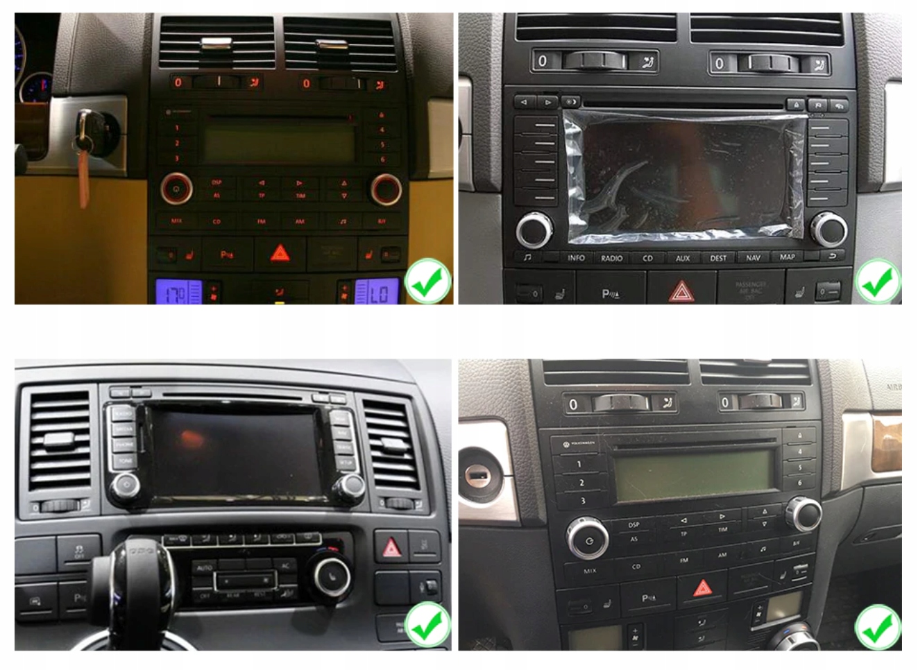 RADIO ANDROID VW Touareg T5 Transporter Multivan Rodzaje odtwarzanych nośników płyta CD płyta DVD karta microSD USB