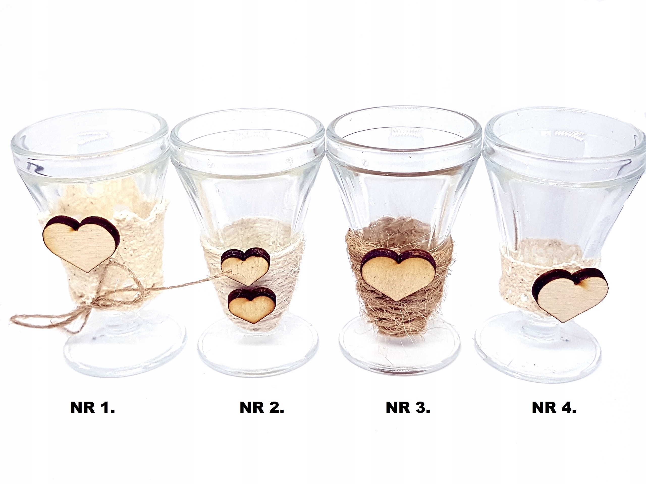 Kieliszki oszukane 15ml rustykalne wesele ślub wesele mąż żona świadkowie Kod producenta Inny