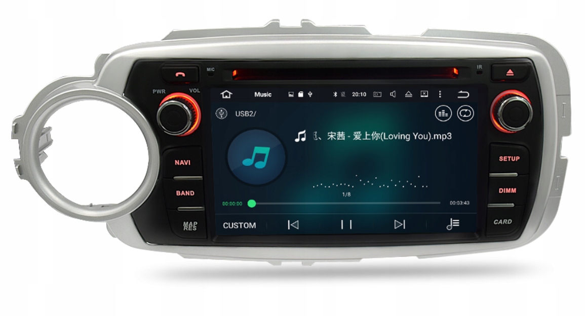 RADIO ANDROID Toyota Yaris 2012-2017 8core 4/64GB Radio informacja RDS pasmo AM pasmo FM