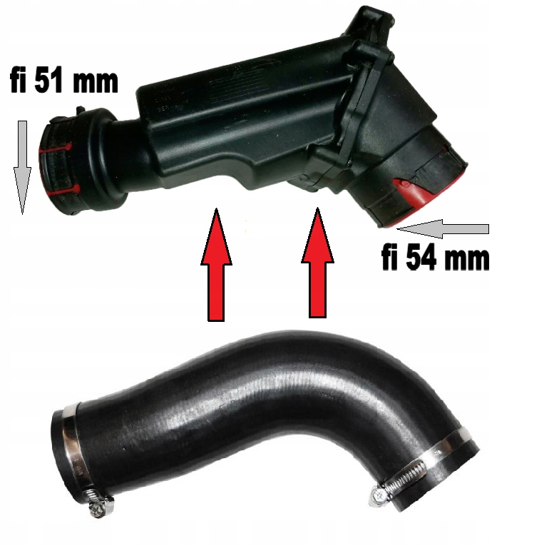 RURA WĄŻ TURBO DOŁADOWANIA VOLVO XC90 XC70 2.4 D5