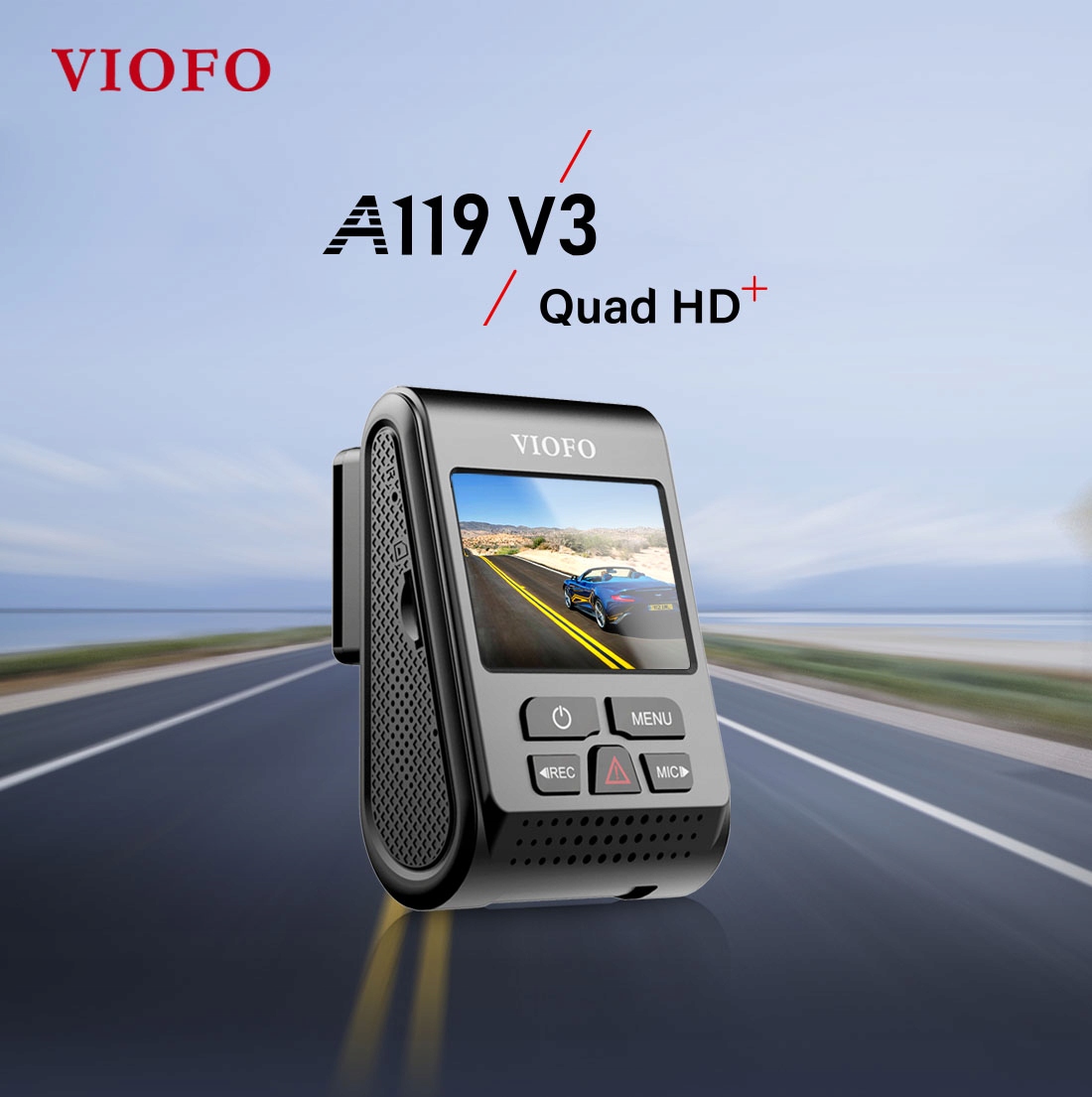 Автомобильная камера VIOFO A119-G V3 GPS MATR. SONY AV разъемы miniUSB устройство чтения карт памяти