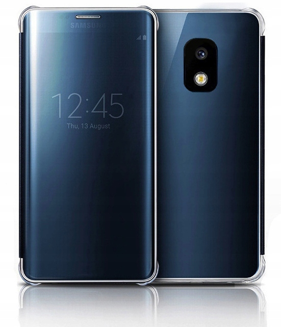 ETUI FLIP CLEAR VIEW DO SAMSUNG GALAXY J7 2017 Materiał tworzywo sztuczne