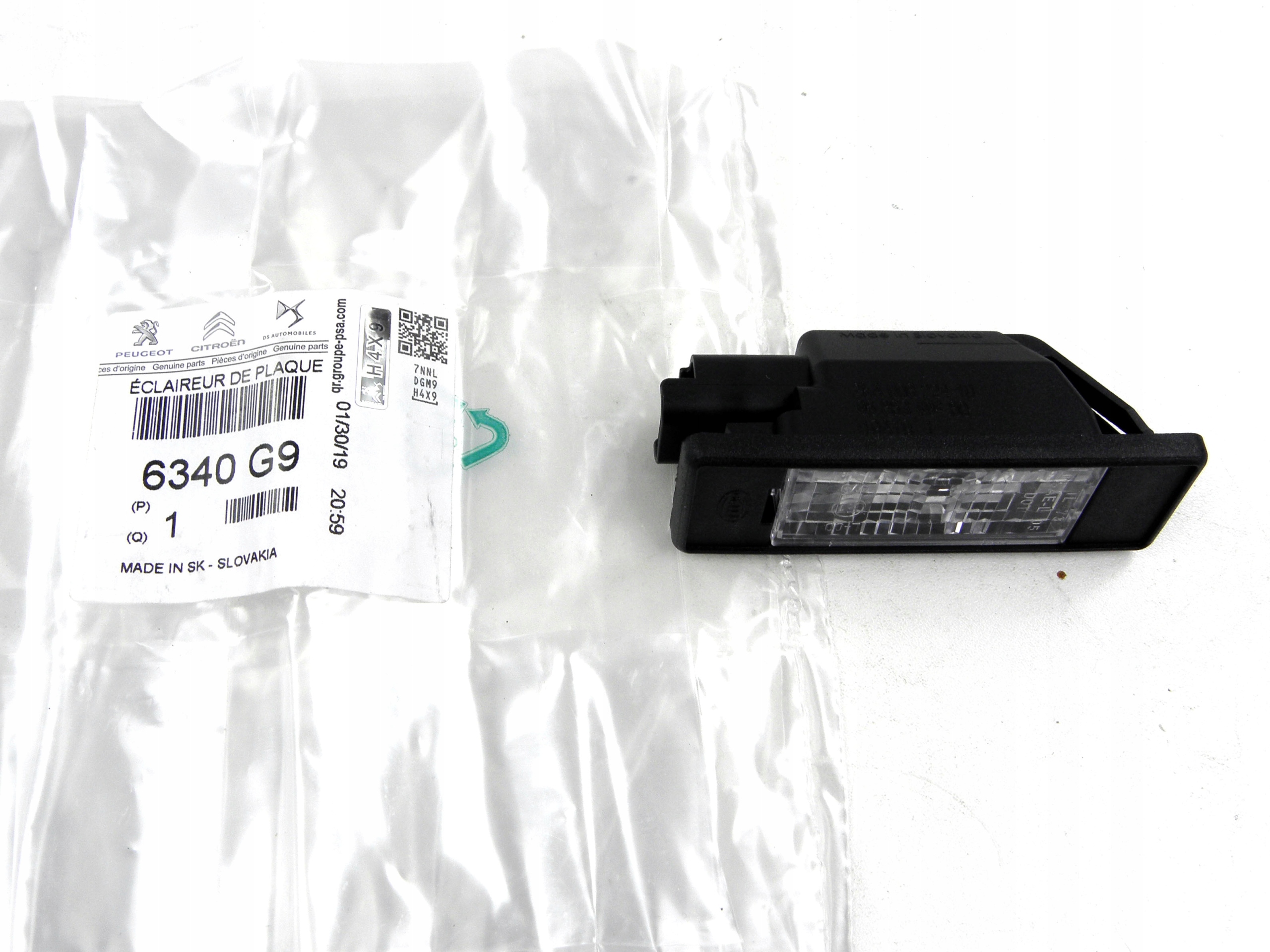 LAMPA LAMPKA TABLICY CITROEN C2 C3 C4 C5 6340G9