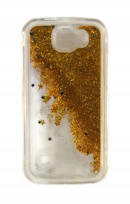 

Etui Case do Lg K3 Złote Brokatowe Gwiazdki Fancy