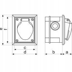 GNIAZDO SIŁOWE PODTYNKOWE 2622-420 16/5 Przeznaczenie Elektryczne