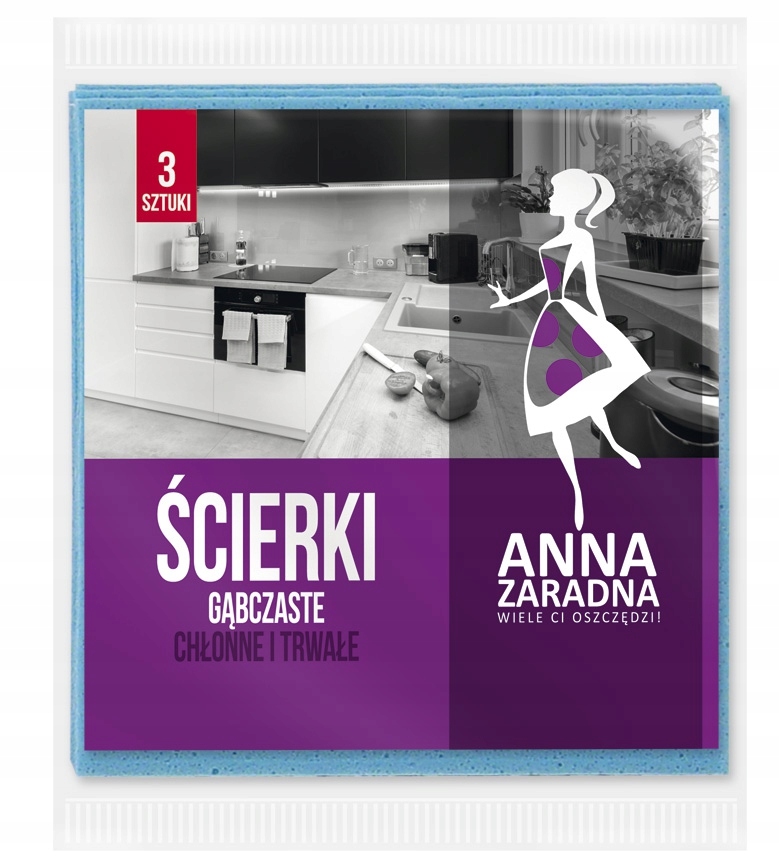 

Anna Zaradna Ścierki gąbczaste chłonne 3 szt.