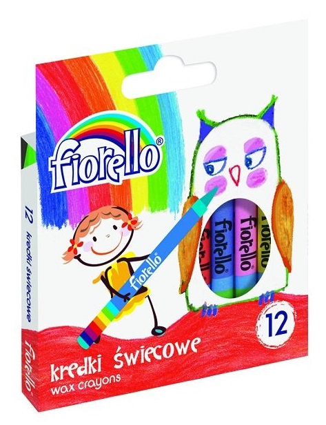 

Kredki Fiorello świecowe 12 wyraziste