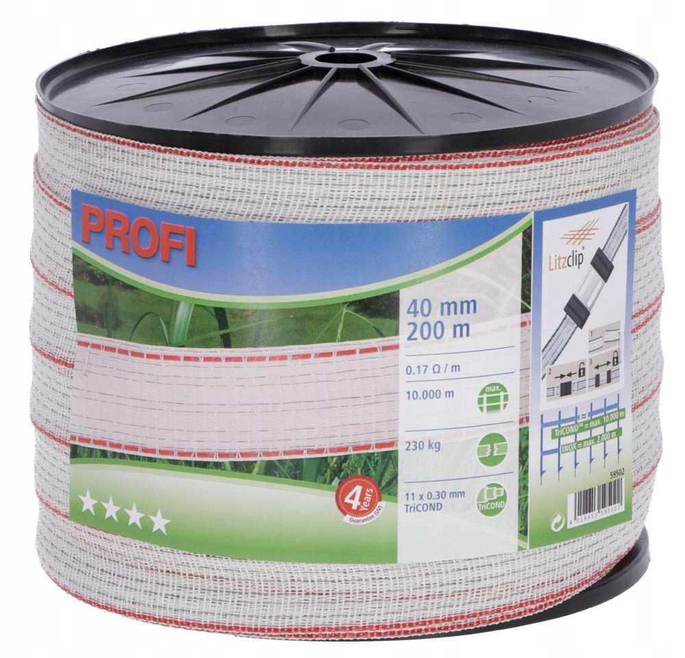 

Taśma Profi 40mm 200m do pastucha triCOND Kerbl