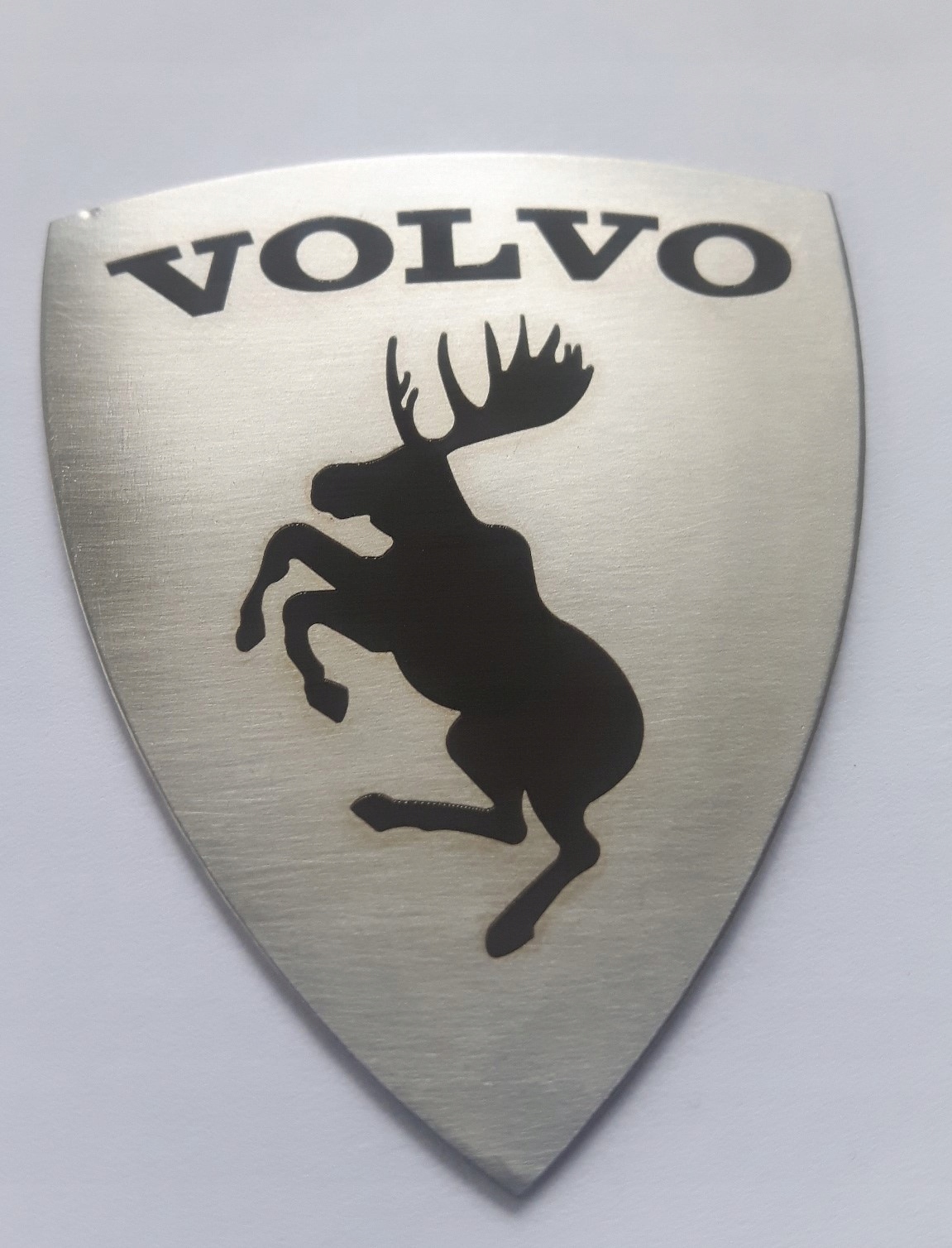 SZALONY ŁOŚ EMBLEMAT VOLVO STAL NIERDZ grawer L