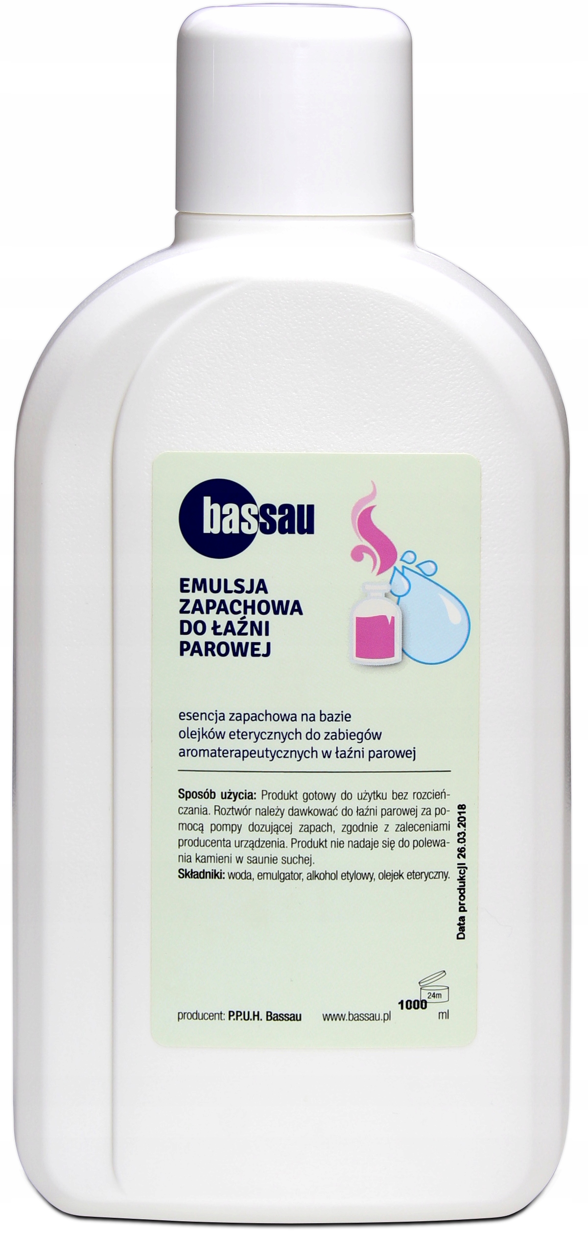 

Aromat Zapach Emulsja Do Łaźni Bassau 1L Świerk