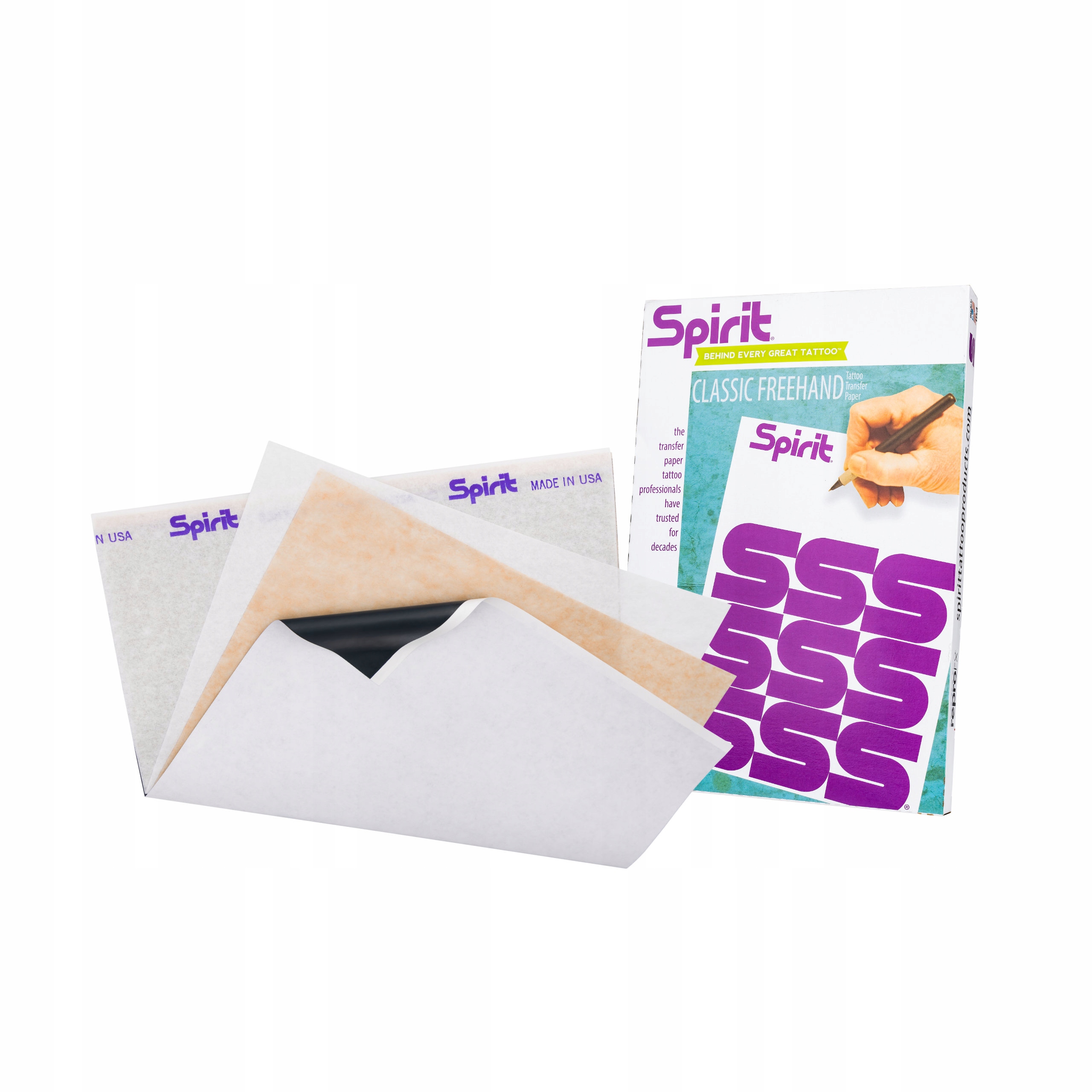 SPIRIT FREEHAND | 10 sztuk | Kalka do ręcznego odbijania | 21,5 cm x 28 cm