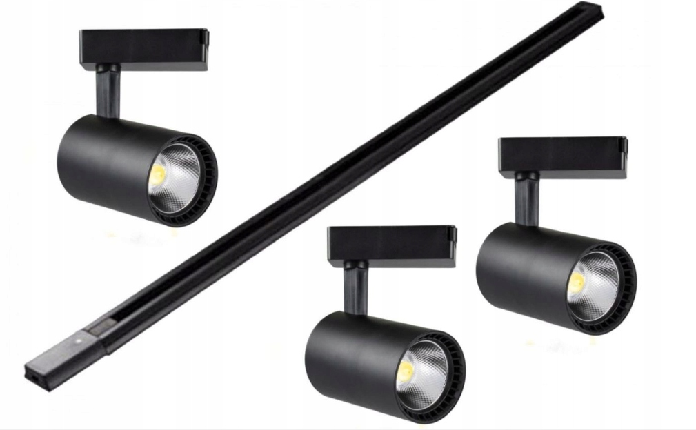 3x Lampa + szynoprzewód do sklepu reflektor LED C