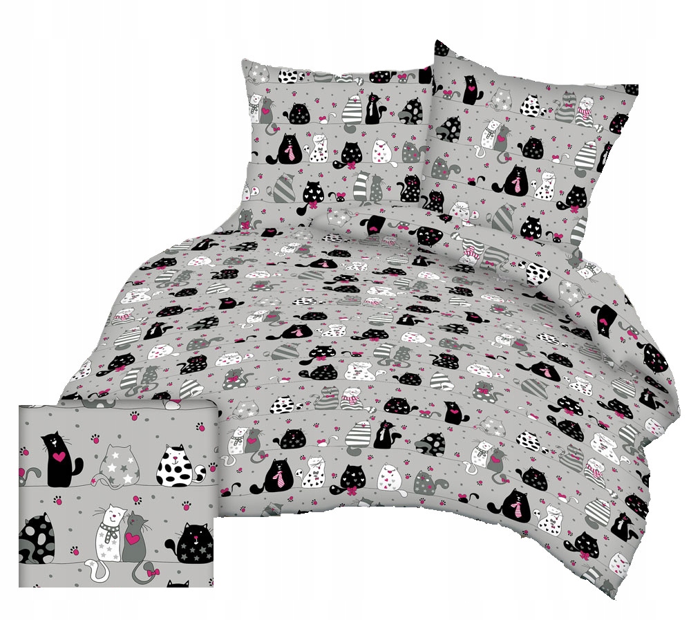 

Pościel bawełniana 160x200 bawełna 2*70x80 061s-r