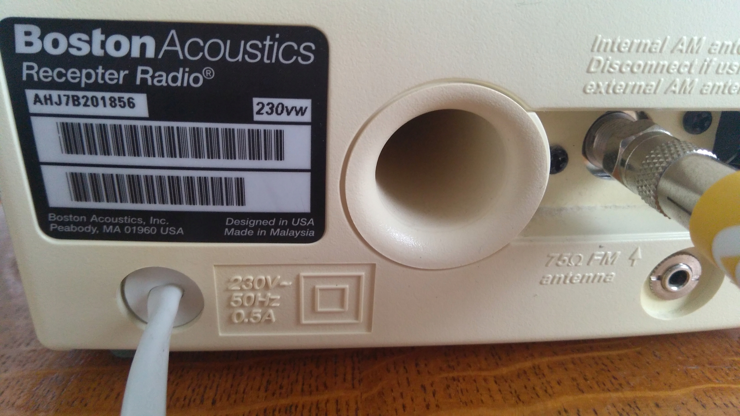 Radio Boston Acoustics Recepter AM/FM Alarm Clock Radio AM FM