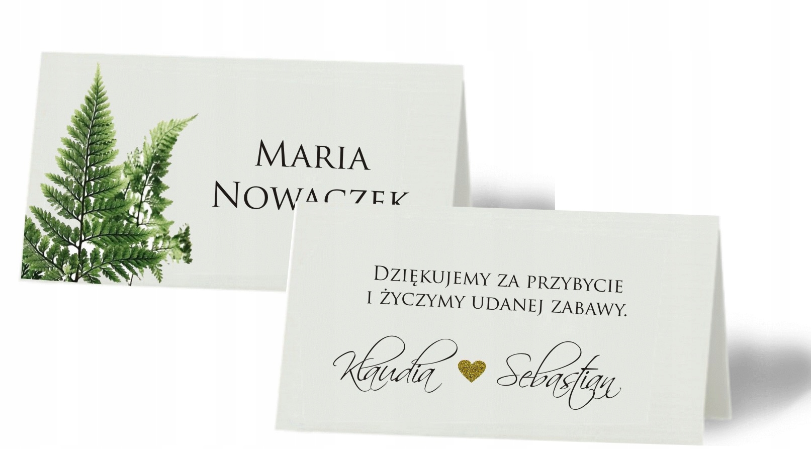 WINIETKI WIZYTÓWKI NA STÓŁ WESELE 3 szt Marka inny