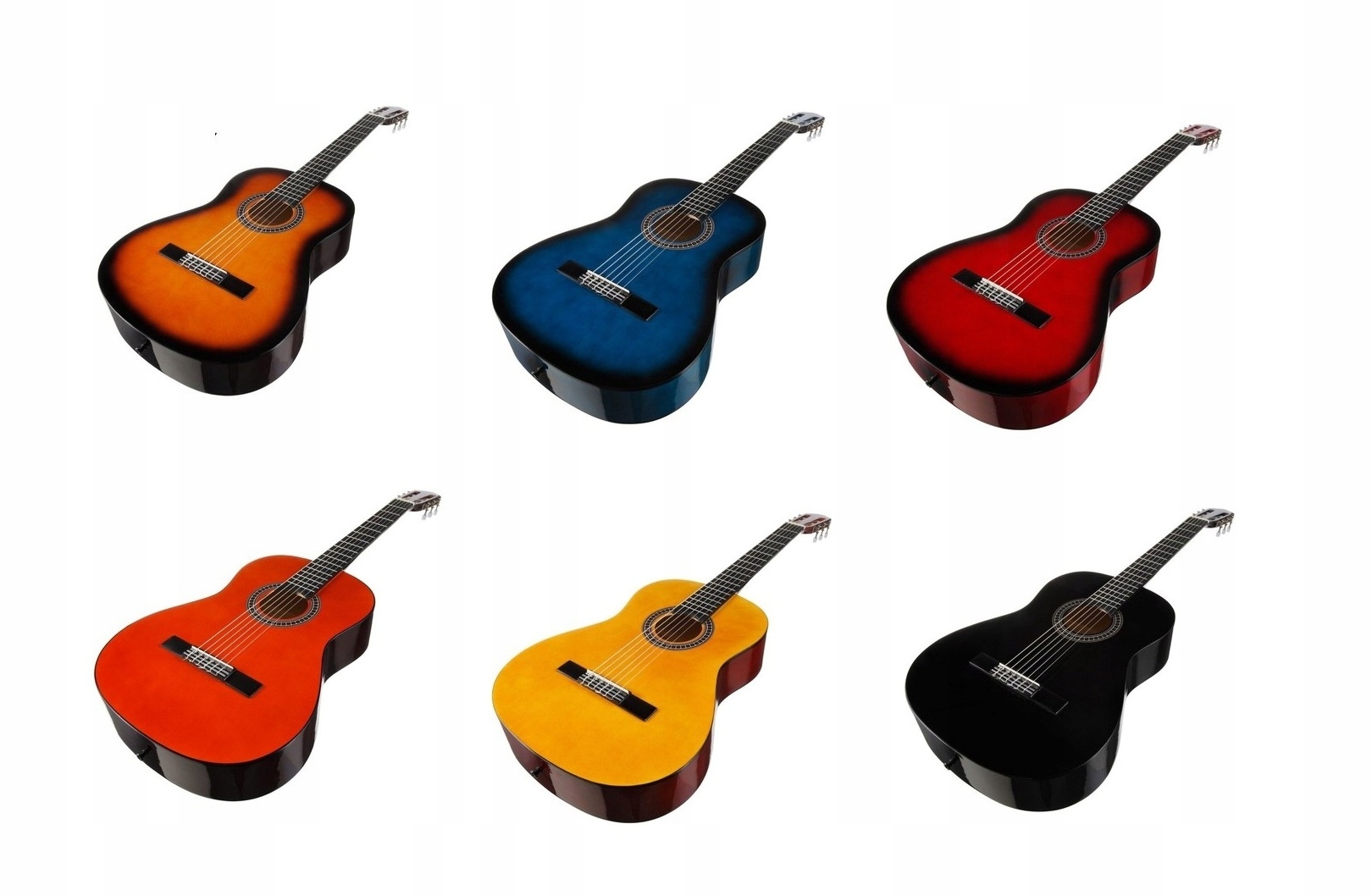 GITARA KLASYCZNA - SUPER JAKOŚĆ 4/4 TUNER + DVD! Rozmiar 4/4