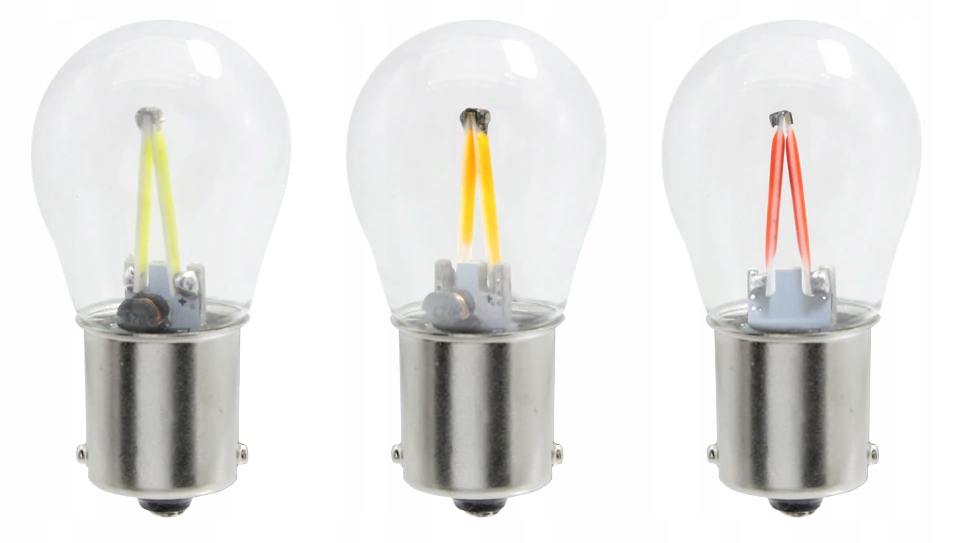 ŻARÓWKA LED 2 COB FILAMENT P21W R10W BA15S 12V 24V