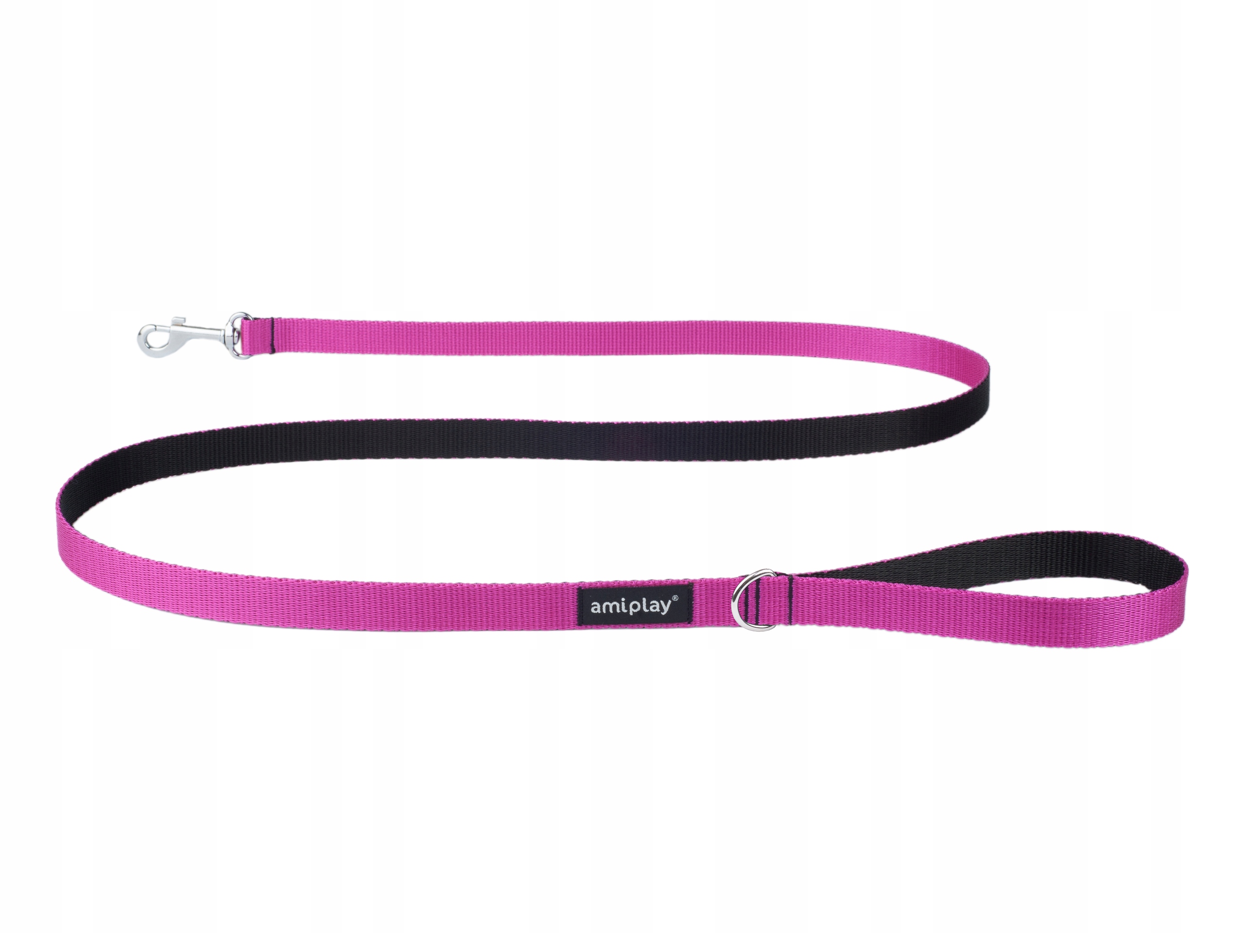 

amiplay Smycz klasyczna Twist 150 cm M Różowa