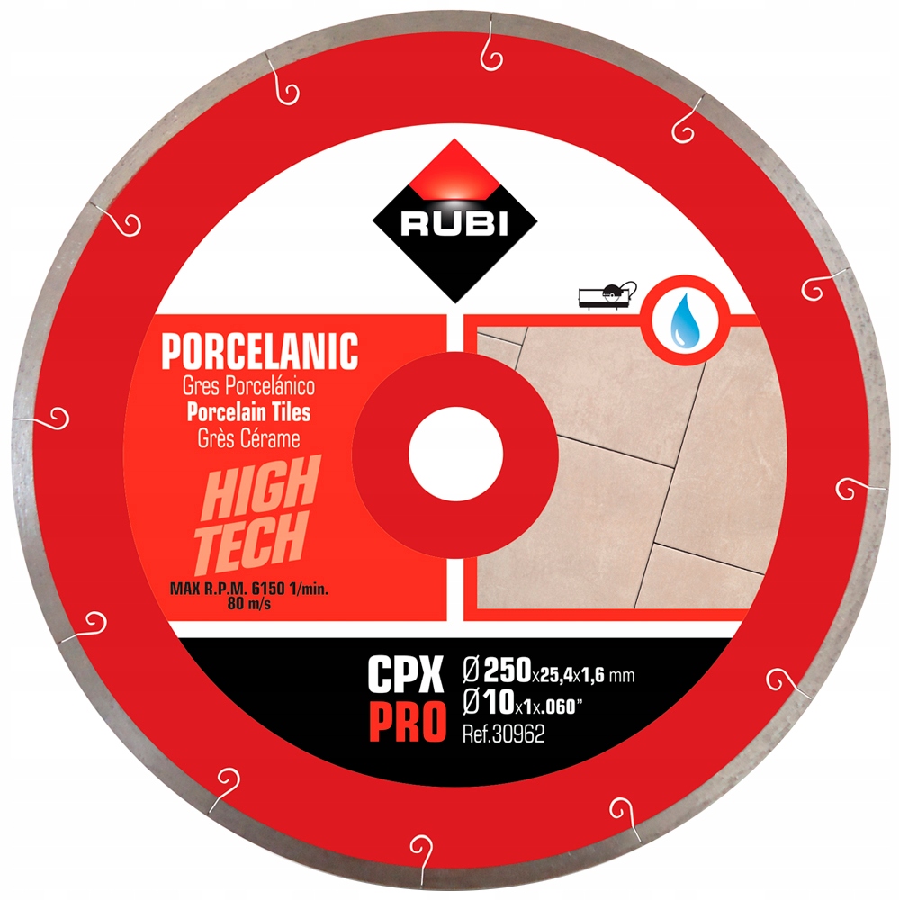 

Tarcza Diamentowa Rubi Cpx 250 mm