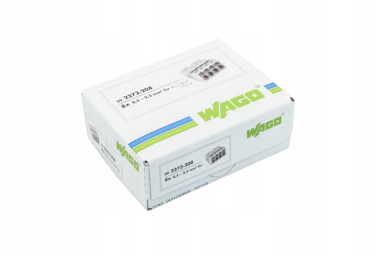 

Wago Szybkozłączka 2273-208 8x0,5-2,5mm 50SZT
