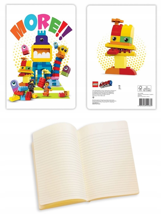 LEGO 52288 LEGO MOVIE 2 NOTATNIK - NOTES DUPLO