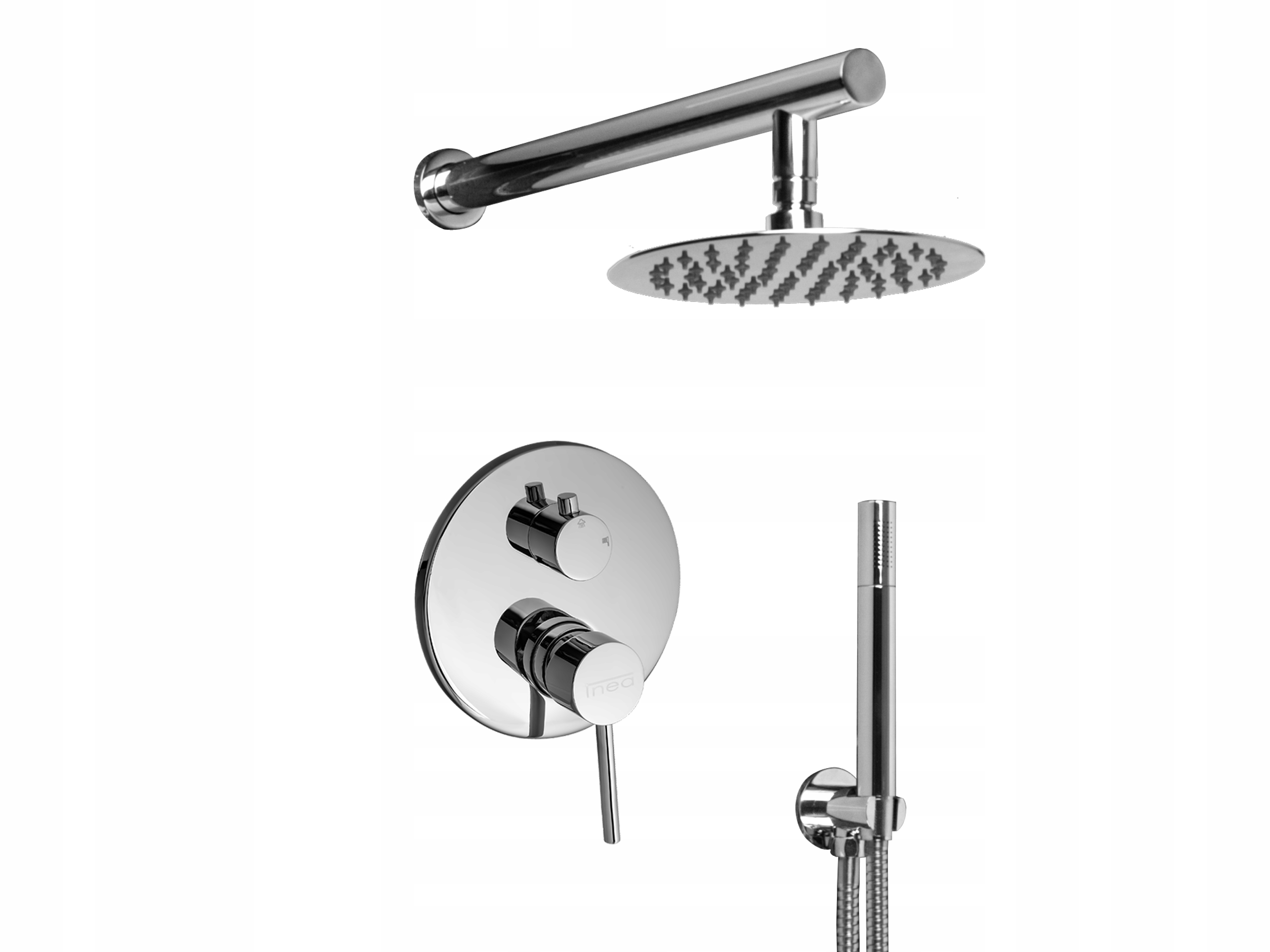 

Zestaw Prysznicowy Podtynkowy Deszczownica Slim R4