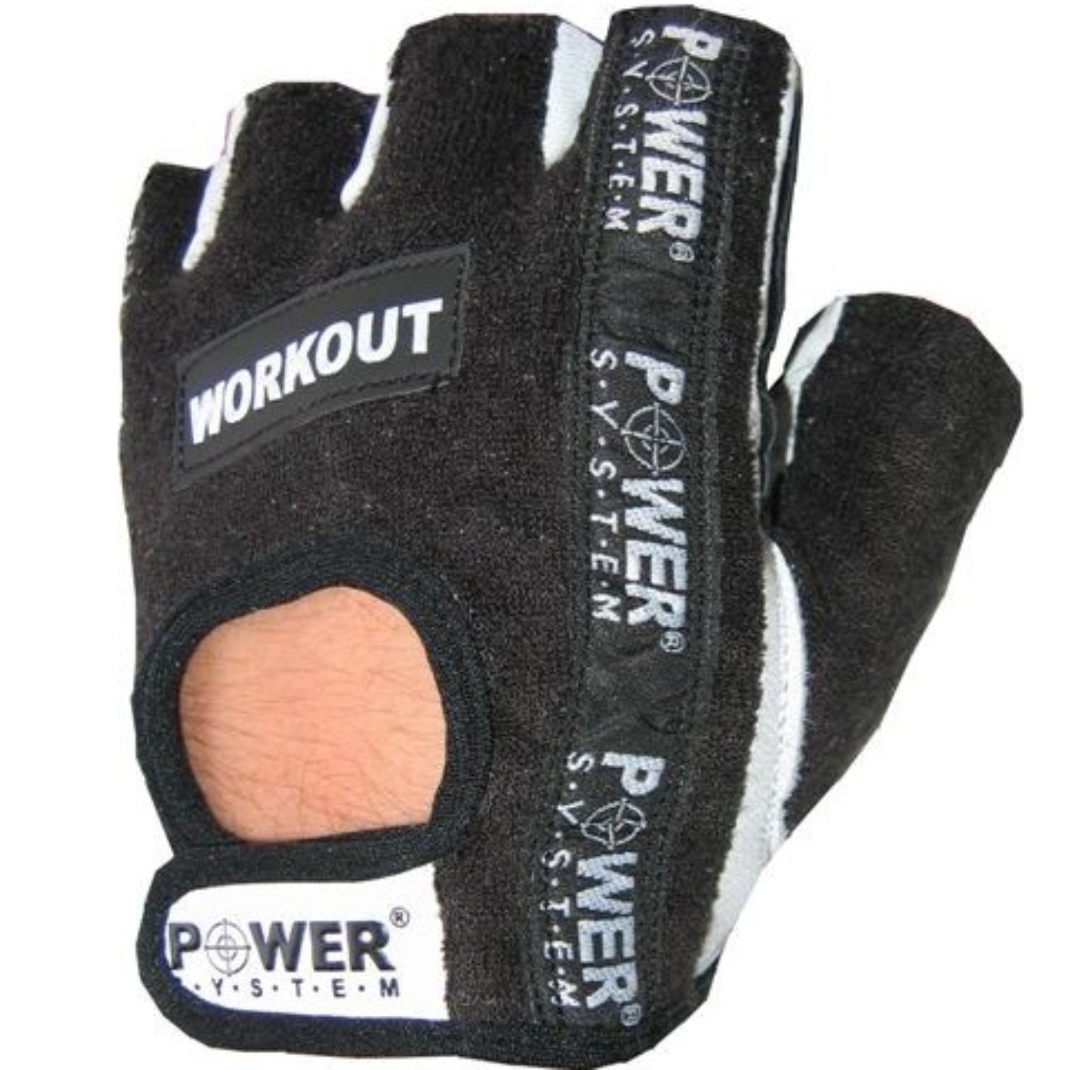 RĘKAWICE TRENINGOWE SKÓRZANE WORKOUT FITNESS SIŁOWNIA ROWER M — 3