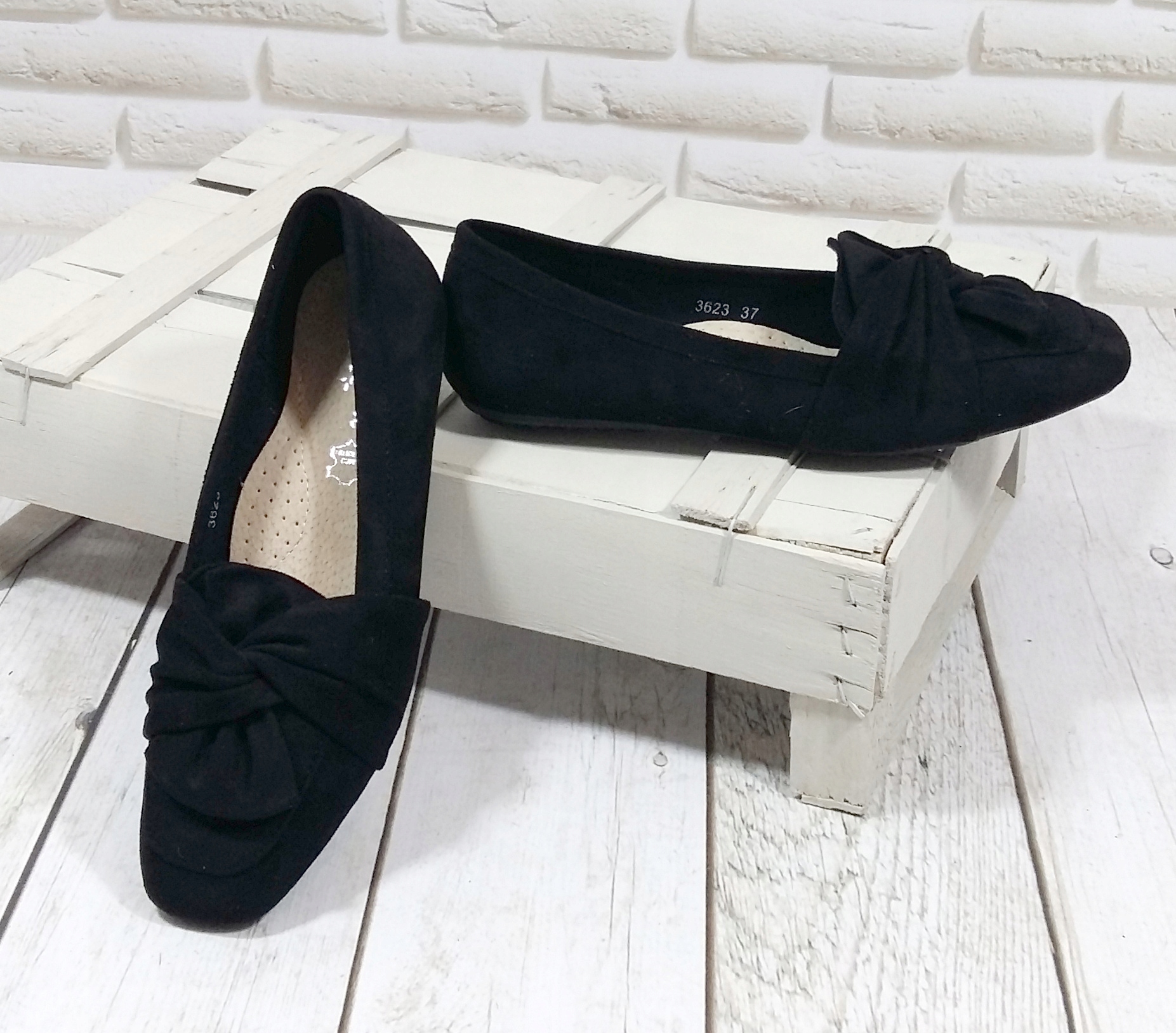 MOKASYNY DAMSKIE ZAMSZ SKÓRZANA WKŁADKA CZARNE 38 Płeć kobieta