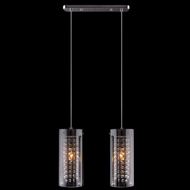 Lampa Wisząca Kryształowa Klosz MARIO 2 Liczba punktów światła 2