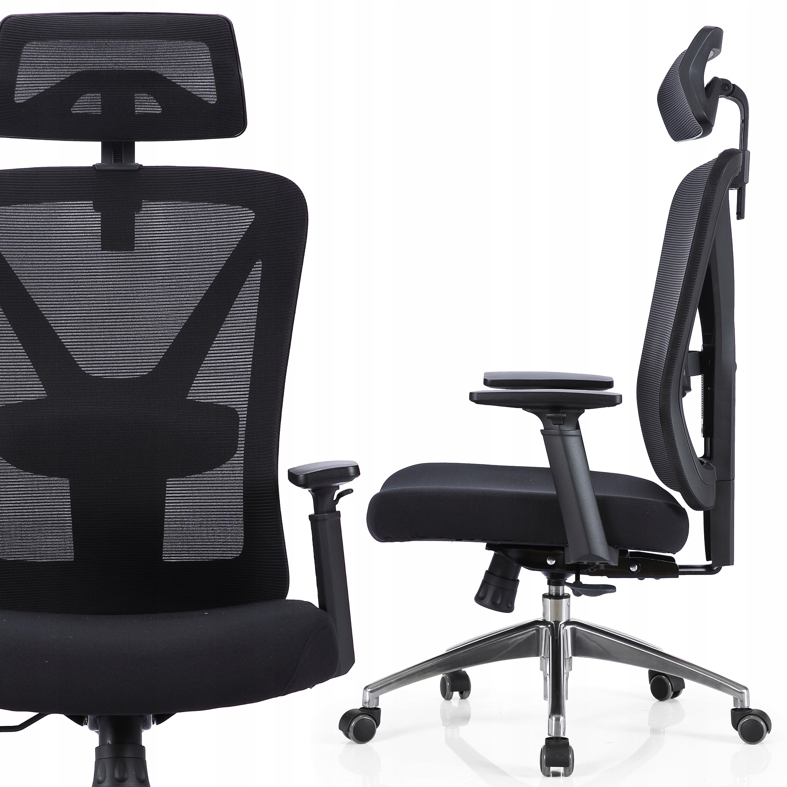 Biurowe krzesło ergonomiczne fotel Nordhold Skadi Głębokość mebla 60 cm