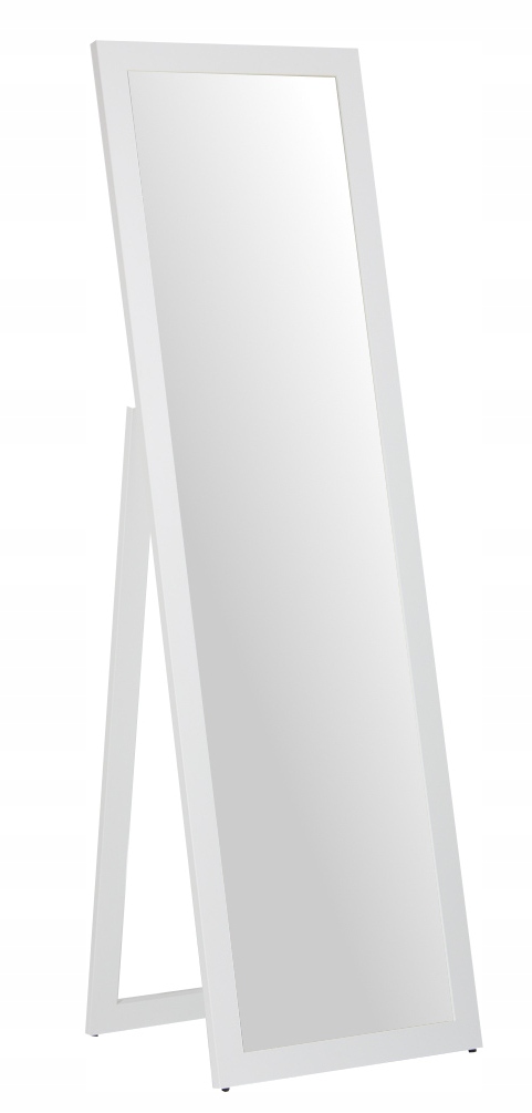 *DUŻE STOJĄCE LUSTRO w białej ramie 180x50 Marka Profilmat