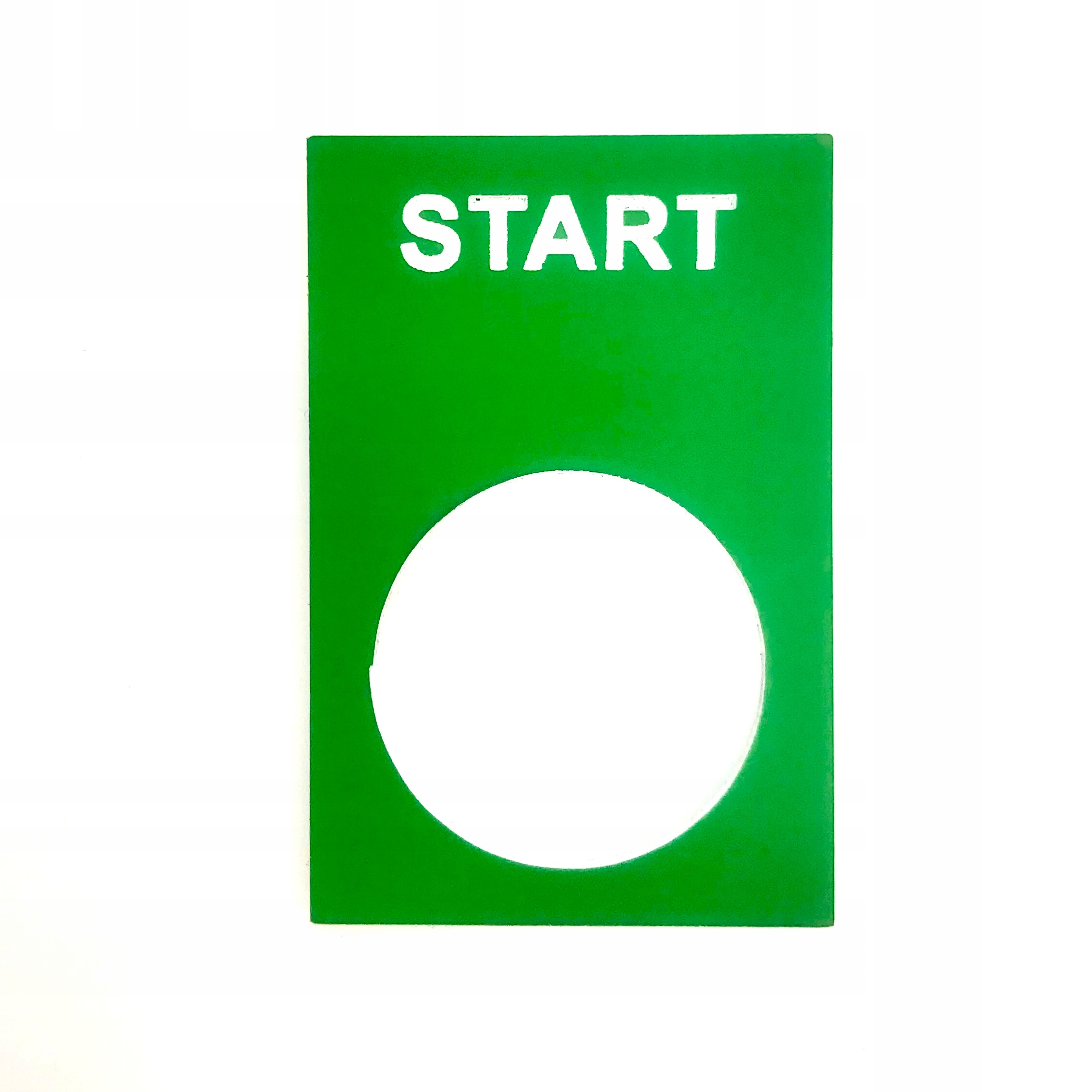 

Tabliczka Opisowa Start Podklejona przycisk 22mm